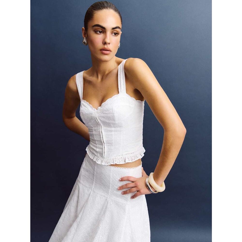 SZ 4 Reformation Anatolia Top White - Picture 3 of 7